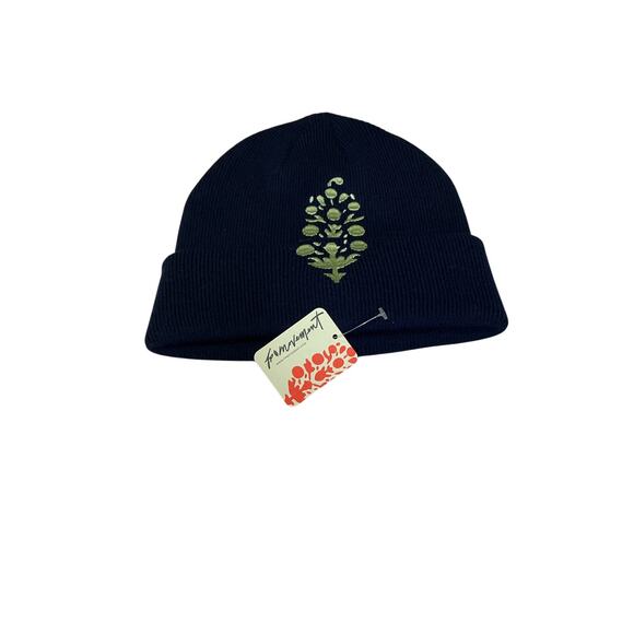 FP Movement Iconic Butt Beanie Navy Corduroy Rib Knit Unisex One Size - Picture 1 of 5